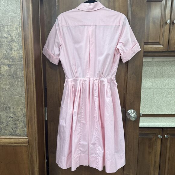 Pink 1960’s shirt waist Pleated Full Skirt Fit And Flare Dress Cay Artley - Picture 5 of 7